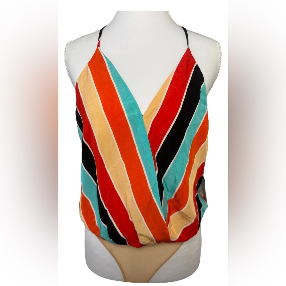 NWT Astr Multicolor Striped Bodysuit